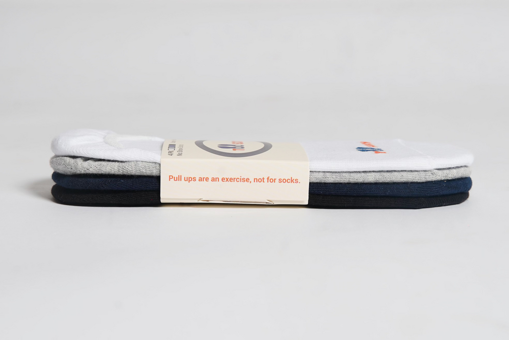 Too Soxy No Show Socks 4 Pack stacked, side view