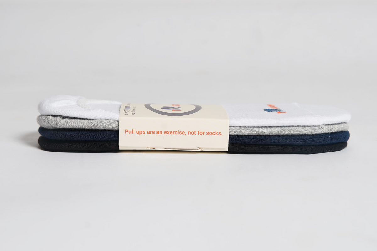 Too Soxy No Show Socks 4 Pack stacked, side view